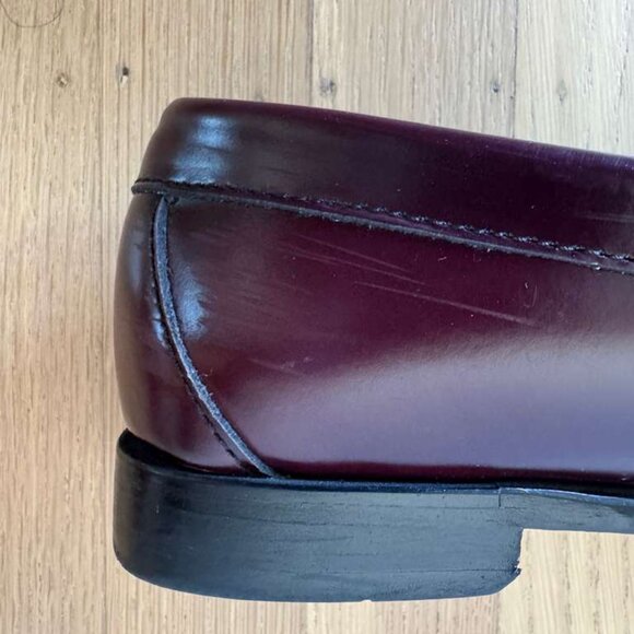 GH Bass Weejuns – Burgundy Leather Loafers (Size 6) - Picture 4 of 4